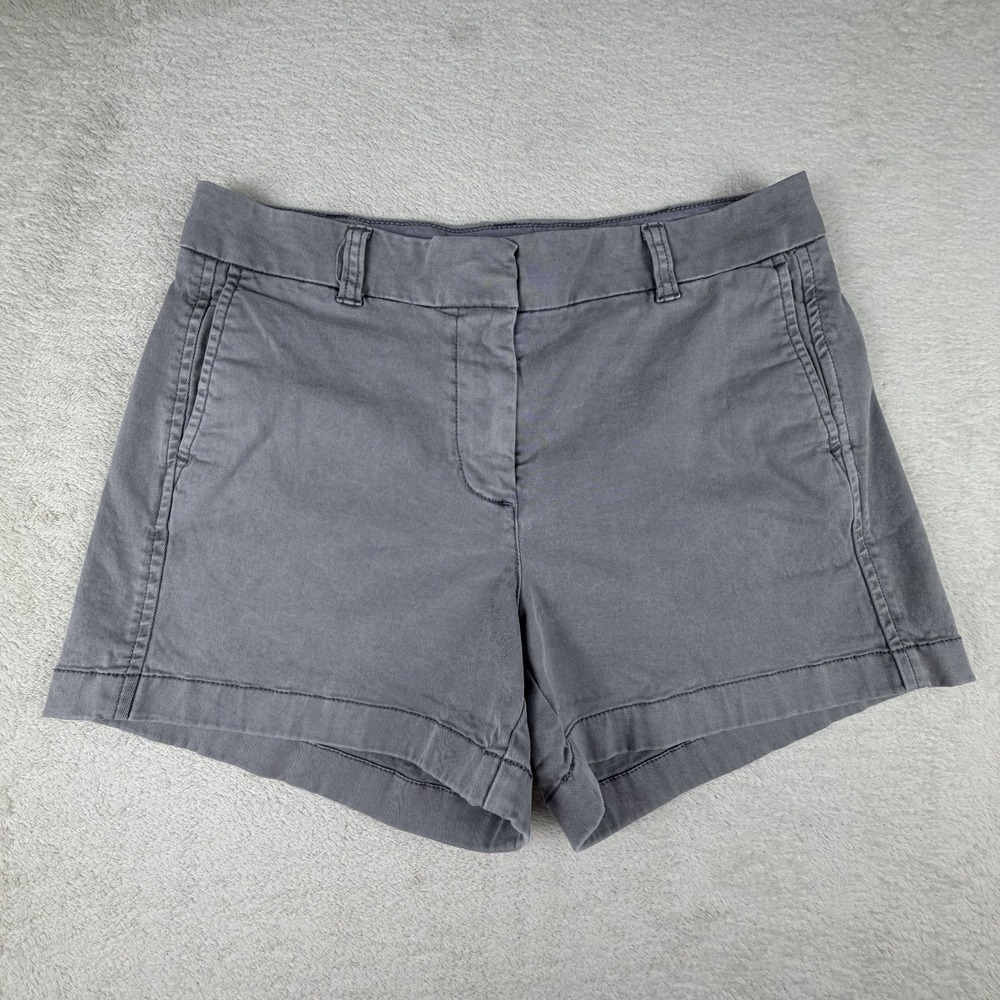 J.Crew Re-Imagined Gray Chino Shorts Womens 6 Stretch Casual Preppy‎ Summer